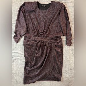 NWOT Eloquii Black Metallic Cocktail Dress